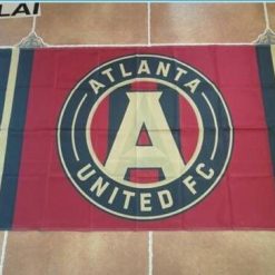 Atlanta United FC Wincraft Red Black Indoor Outdoor Deluxe Flag
