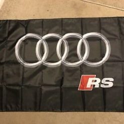 Audi Sport RS Black Flag 3X5 Ft Polyester Banner USA 90x150cm