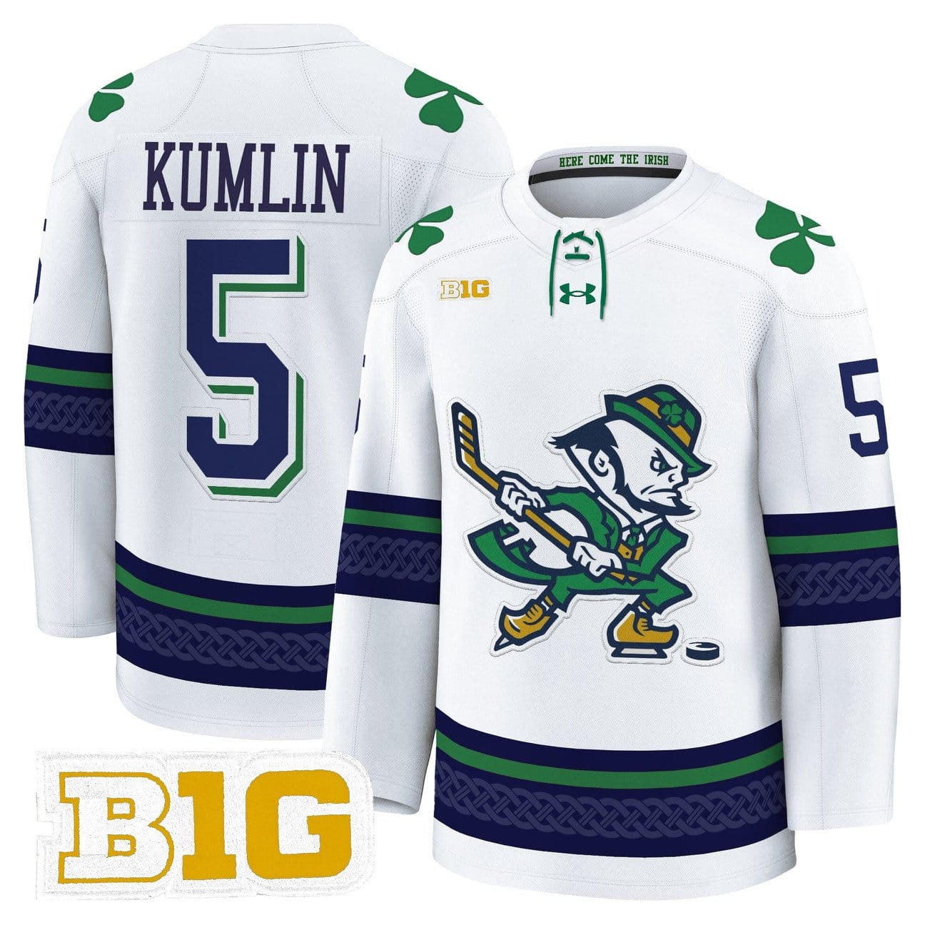 Axel Kumlin Jersey #5 Notre Dame Fighting Irish 2025-26 Premium Stitched - Image 4