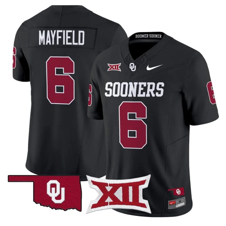 Baker Mayfield Jersey #6 Oklahoma Sooners Vapor Limited Stitched