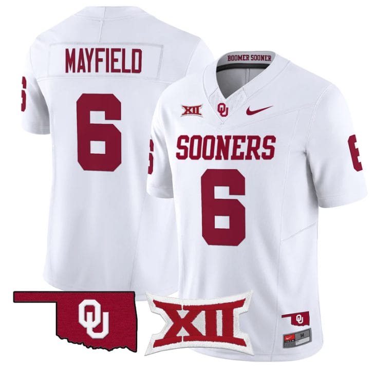 Baker Mayfield Jersey #6 Oklahoma Sooners Vapor Limited Stitched - Image 3