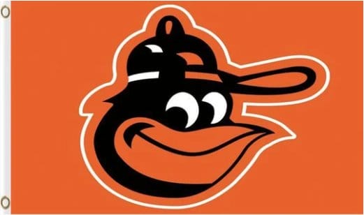 Baltimore Orioles Baseball Club Orange flag 3X5Ft Banner USA Polyester with Brass Grommets - 23