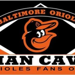 Baltimore Orioles Man Cave flag 3X5Ft Banner USA Polyester with Brass Grommets - 6
