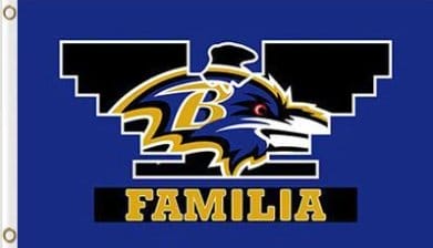 Baltimore Ravens Familia Flag 3X5 Ft Polyester Banner USA 90x150cm