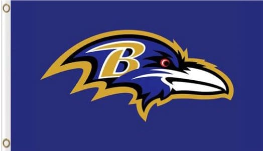 Baltimore Ravens Team Flag 3X5 Ft Polyester Banner USA 90x150cm