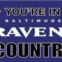 Baltimore Ravens You Are In Country Flag 3X5 Ft Polyester Banner USA 90x150cm