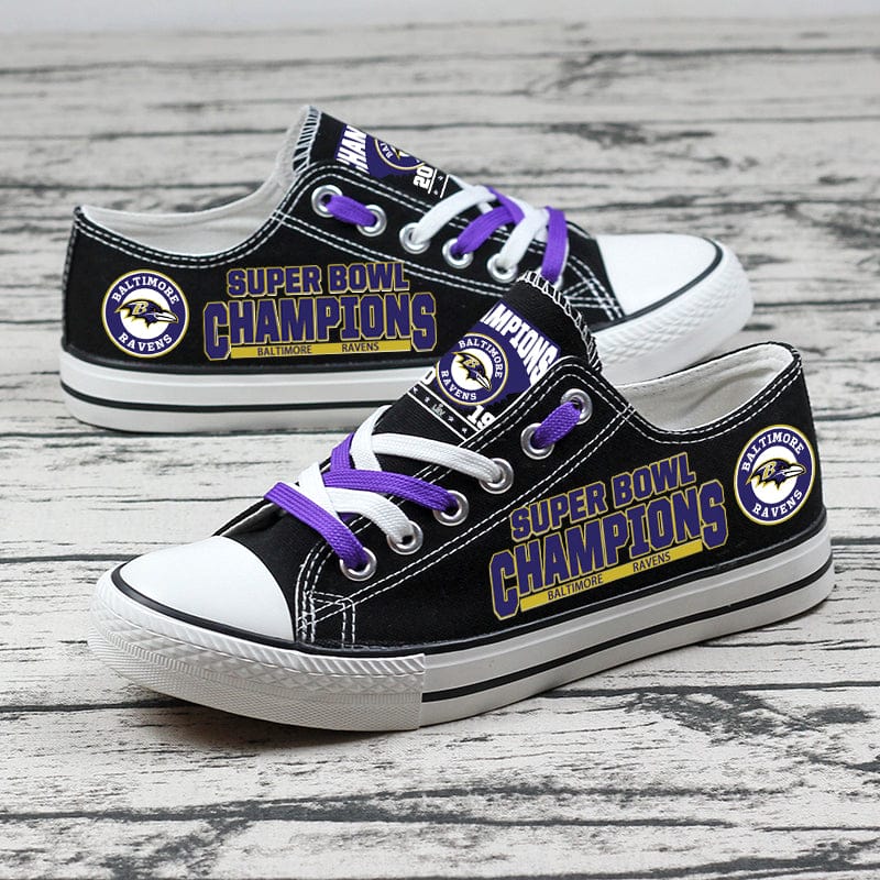 Baltimore Ravens Sport Sneakers Shoes For Men Women Fans - Image 2