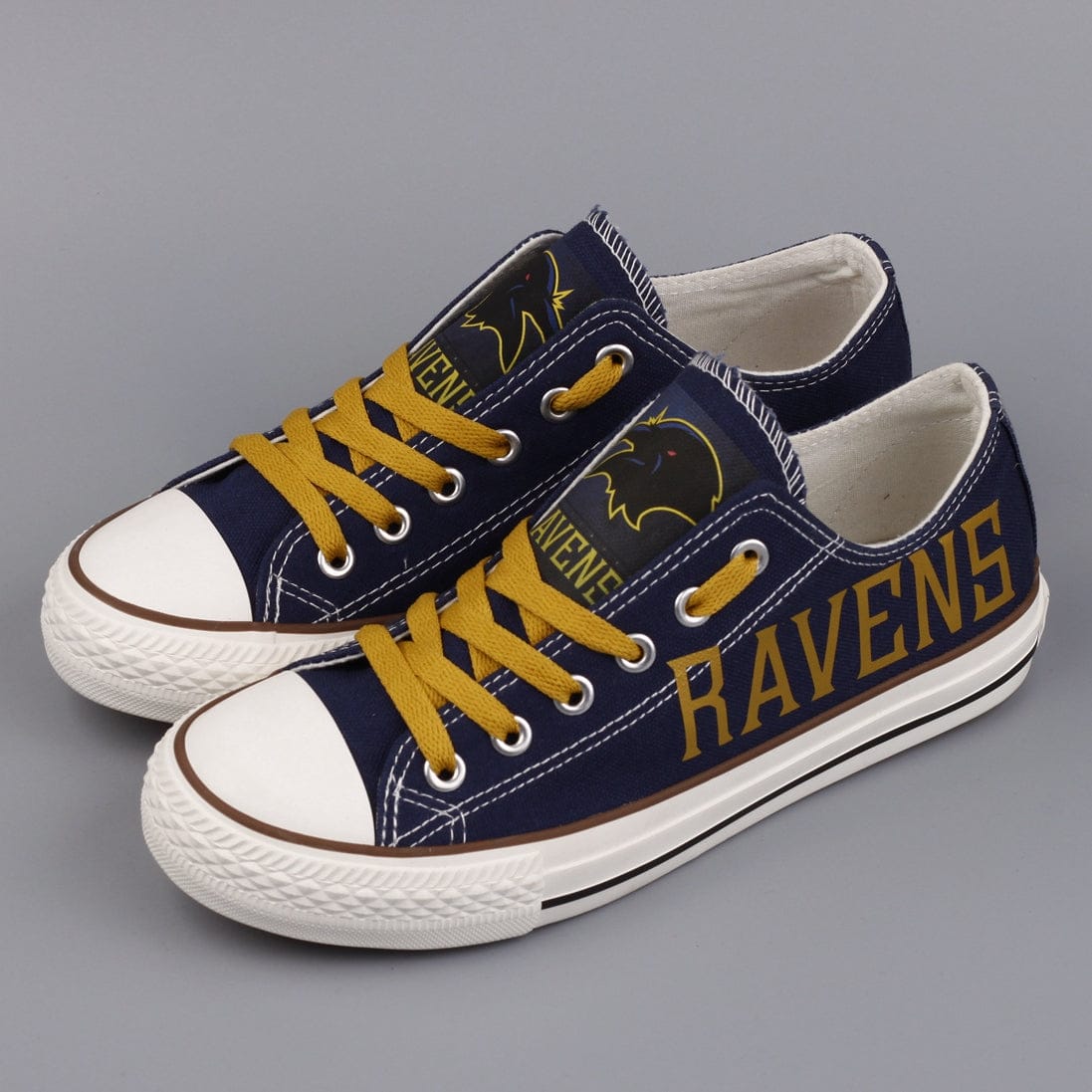 Baltimore Ravens Low Top Canvas Sport Sneakers Shoes For Men Women Fans - Image 8
