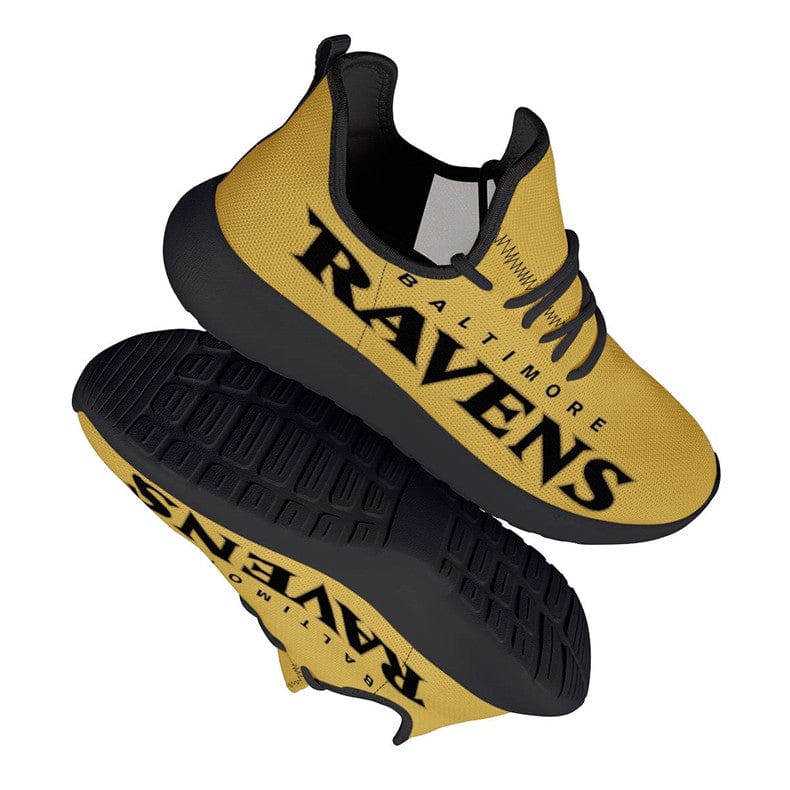 Alternative view of Baltimore Ravens Purple Team Logo Limited Sneaker Shoes For Men Women Fans
