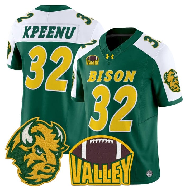 Barry Kpeenu Jersey #32 North Dakota State Bison 2025 Limited Stitched - Image 4