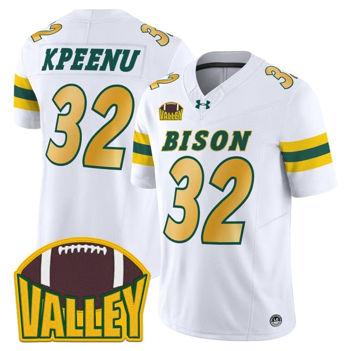 Barry Kpeenu Jersey #32 North Dakota State Bison 2025 Limited Stitched
