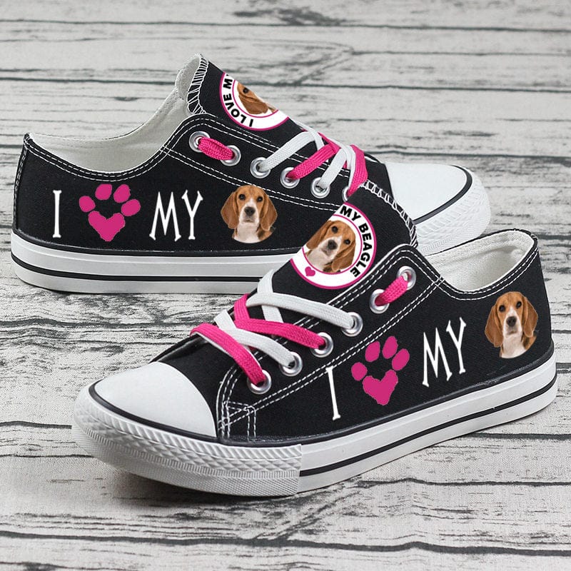 Alternative view of Beagle Canvas Sneakers Shoes For Men Women Fans