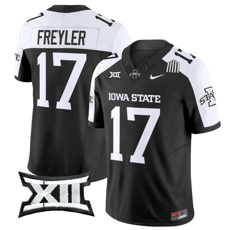Beau Freyler Jersey #17 Iowa State Cyclones 2025 Limited Stitched Black Alter