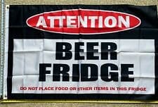 Beer Flag BEER FRIDGE Busch Light Bud Twisted Claw Sign Poster 3x5