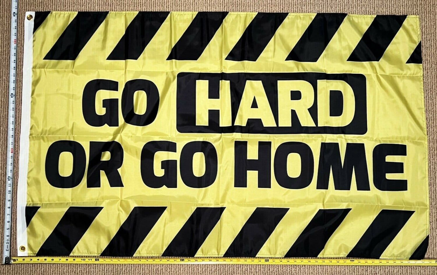 Beer Flag Go Hard Or Go Home Y Cool Party Busch Bud Sign Sign 3x5'