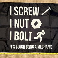 Beer Flag I Screw I Nut I Bolt Busch Twisted USA Sign Poster 3x5'