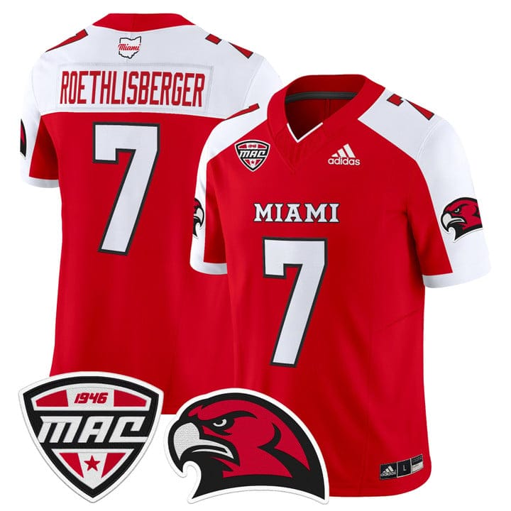 Ben Roethlisberger Jersey #7 Miami OH RedHawks 2025 Limited Stitched - Image 4