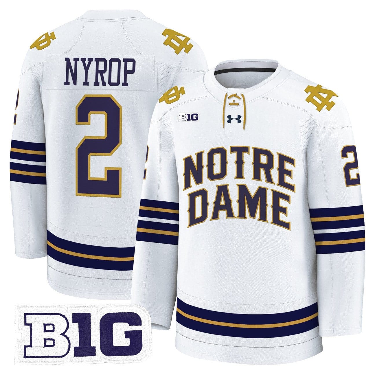 Bill Nyrop Jersey #2 Notre Dame Fighting Irish 2025-26 Premium Stitched
