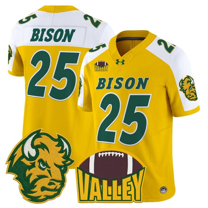 Alternative view of Bison Jersey #25 North Dakota State Bison 2025 Limited Stitched