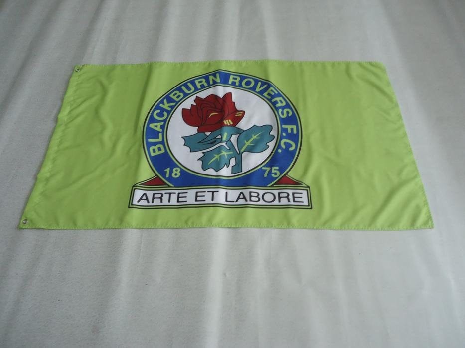 Blackburn Rovers Football Club Flag 3x5ft Banner polyester