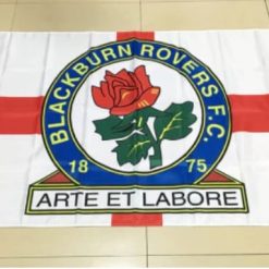Blackburn Rovers Football Club Flag White 3x5ft Banner polyester