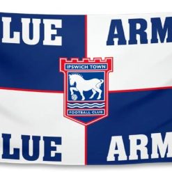 Blue Army Flag Ipswich Town Football Club Flag 3x5ft Banner Polyester