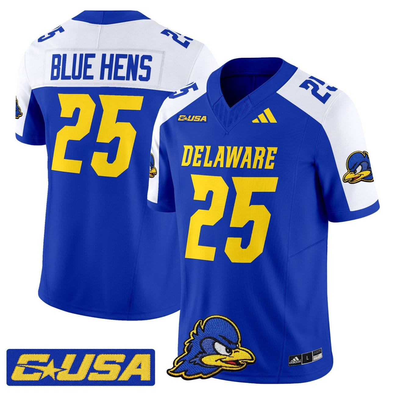 Blue Hens Jersey #25 Delaware Blue Hens 2025 Vapor Limited Stitched - Image 3