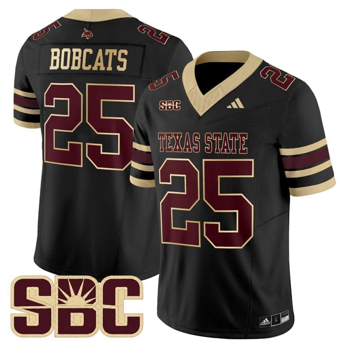 Alternative view of Bobcats Jersey #25 Texas State Bobcats 2025 Vapor Limited Stitched