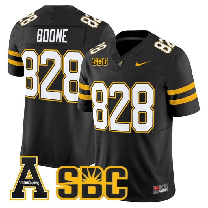 Alternative view of Boone Jersey #828 App State Mountaineers 2025 Vapor Limited Stitched