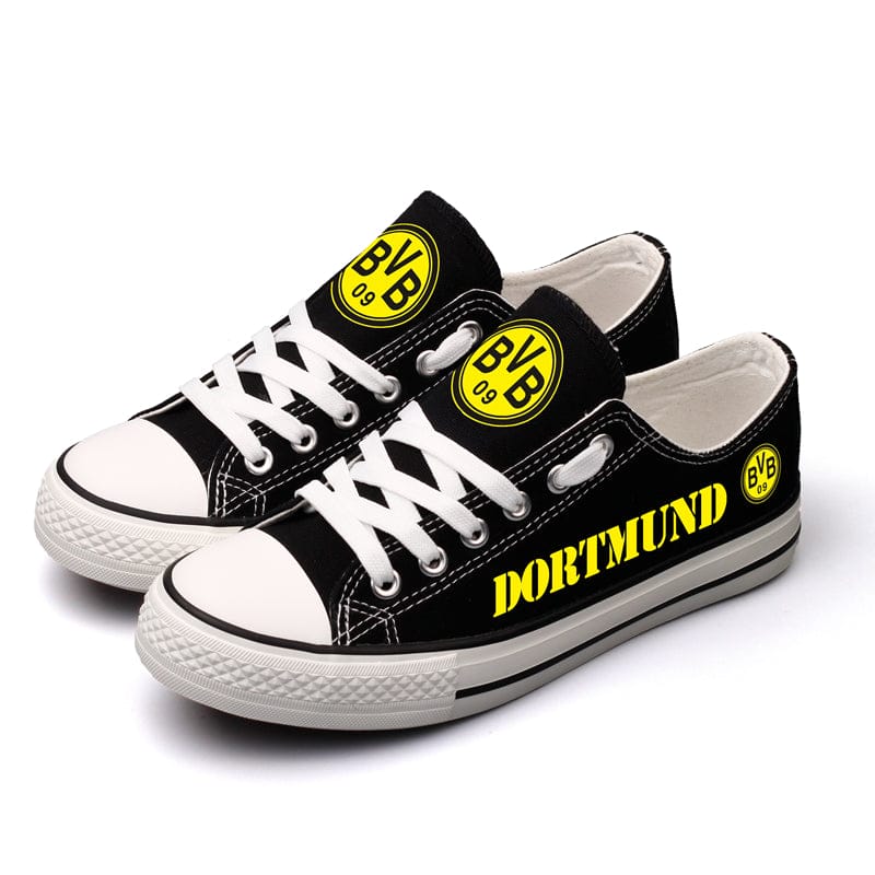 Borussia Dortmund Low Top Canvas Sport Sneakers Shoes For Men Women Fans - Image 2