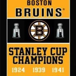 Boston Bruins Stanley Cup Champions Vertical Flag 3X5Ft Polyester Digital Print Banner USA