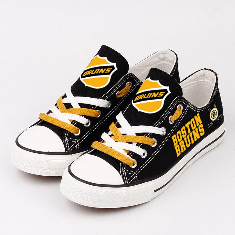 Boston Bruins Low Top Canvas Sport Sneakers Shoes For Men Women Fans - Image 4