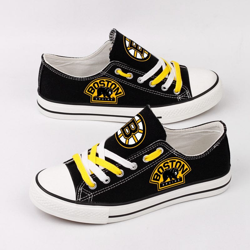 Boston Bruins Low Top Canvas Sport Sneakers Shoes For Men Women Fans - Image 6