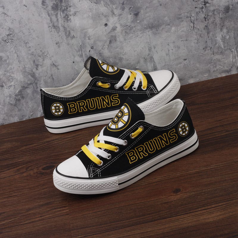 Boston Bruins Low Top Canvas Sport Sneakers Shoes For Men Women Fans - Image 8