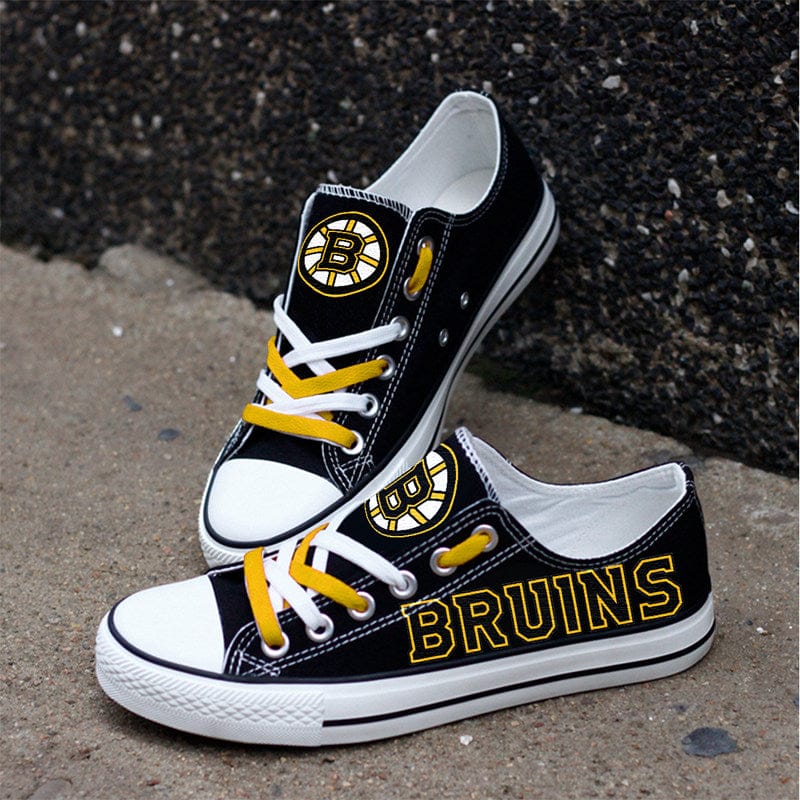 Boston Bruins Low Top Canvas Sport Sneakers Shoes For Men Women Fans - Image 5