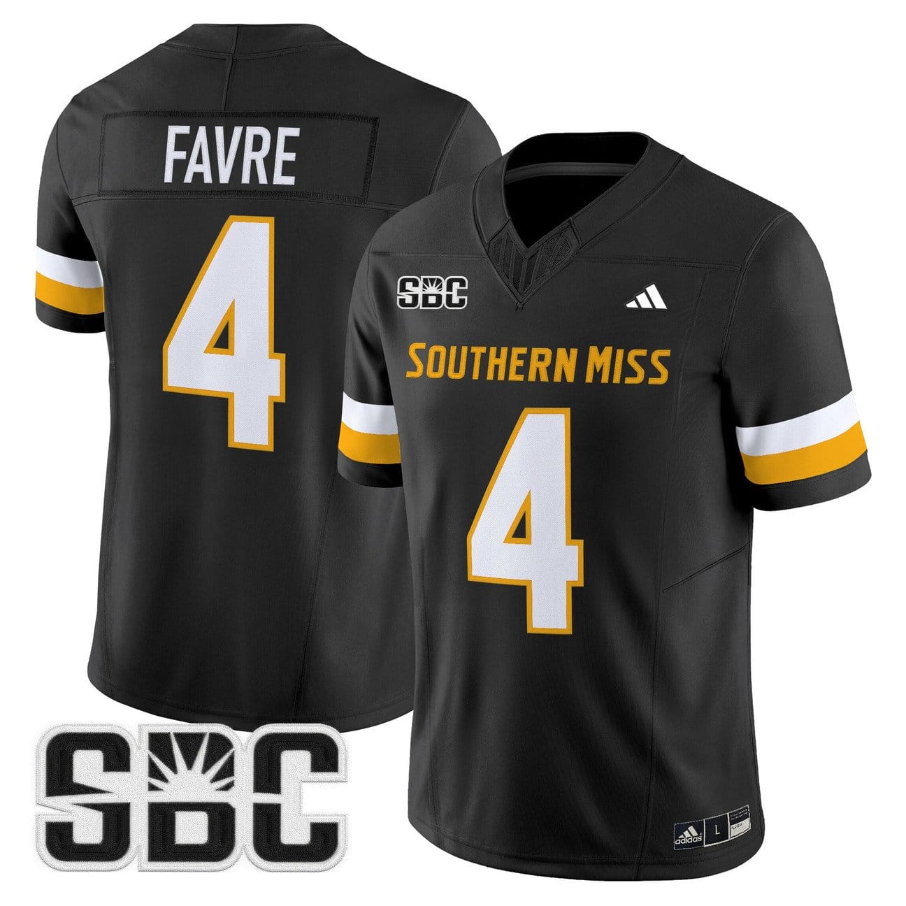 Alternative view of Brett Favre Jersey #4 Southern Miss Golden Eagles 2025 Vapor Limited Stitched