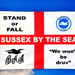 Brighton Football Club Flag Stand or Fall 3x5ft Banner polyester
