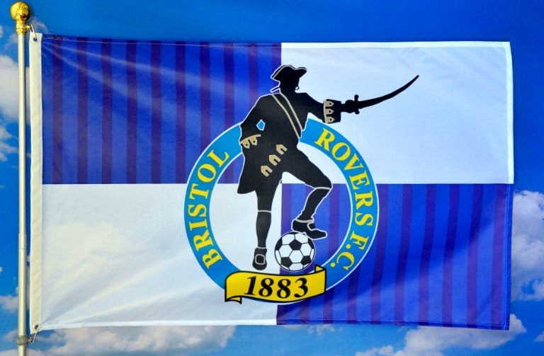 Bristol Rovers Football Club Flag 3x5ft Banner polyester