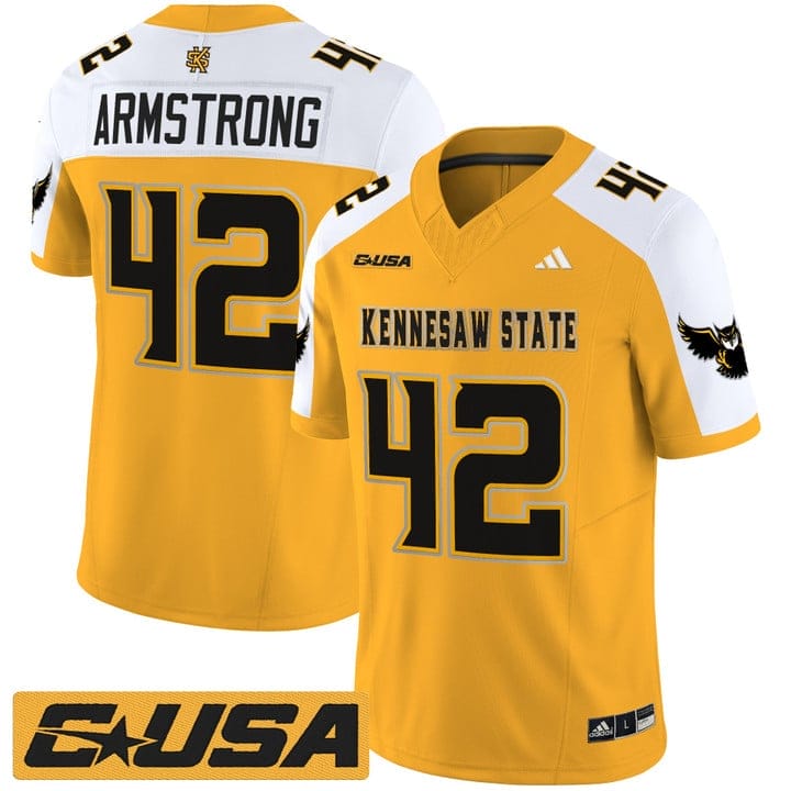 Bryson Armstrong Jersey #42 Kennesaw State Owls 2025 Vapor Stitched - Image 4