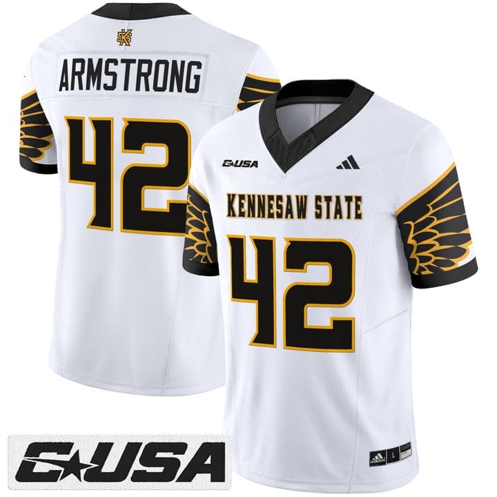 Alternative view of Bryson Armstrong Jersey #42 Kennesaw State Owls 2025 Vapor Stitched