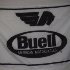 Buell Motorcycles American White Flag 3X5 Ft Polyester Banner USA 90x150cm
