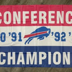 Buffalo Bills AFC Championship Flag 3x5 ft Blue Sports Banner Man-Cave New