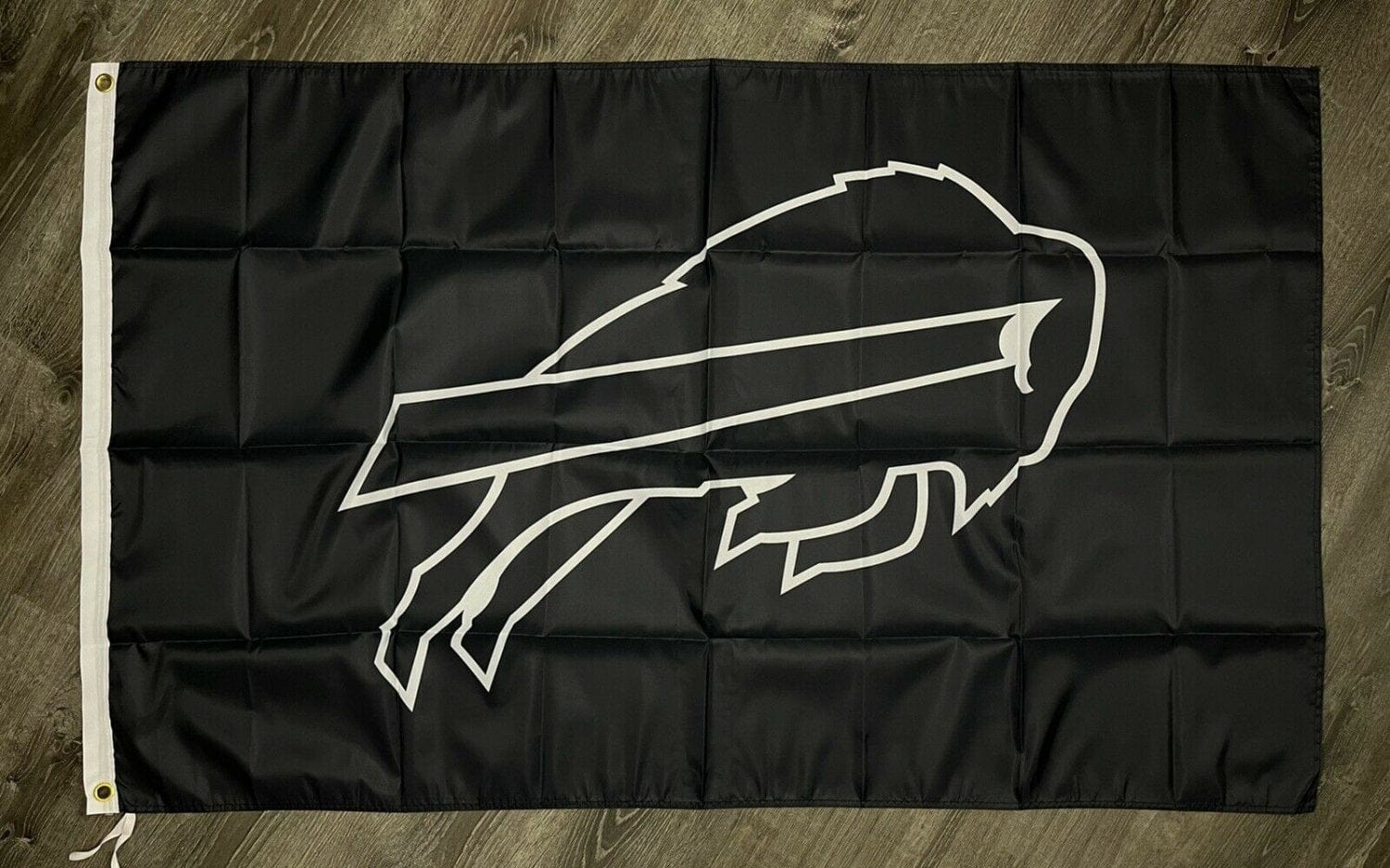 Buffalo Bills Logo Flag 3x5 ft Sports Black Banner Man-Cave Garage