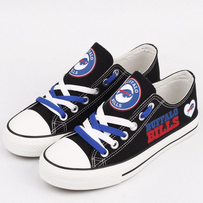 Alternative view of Buffalo Bills Low Top Canvas Sport Sneakers Shoes For Men Women Fans
