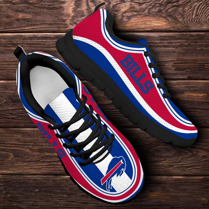 Buffalo Bills Blue Team Name NLF Sneaker Shoes For Men Women Fans - Image 9