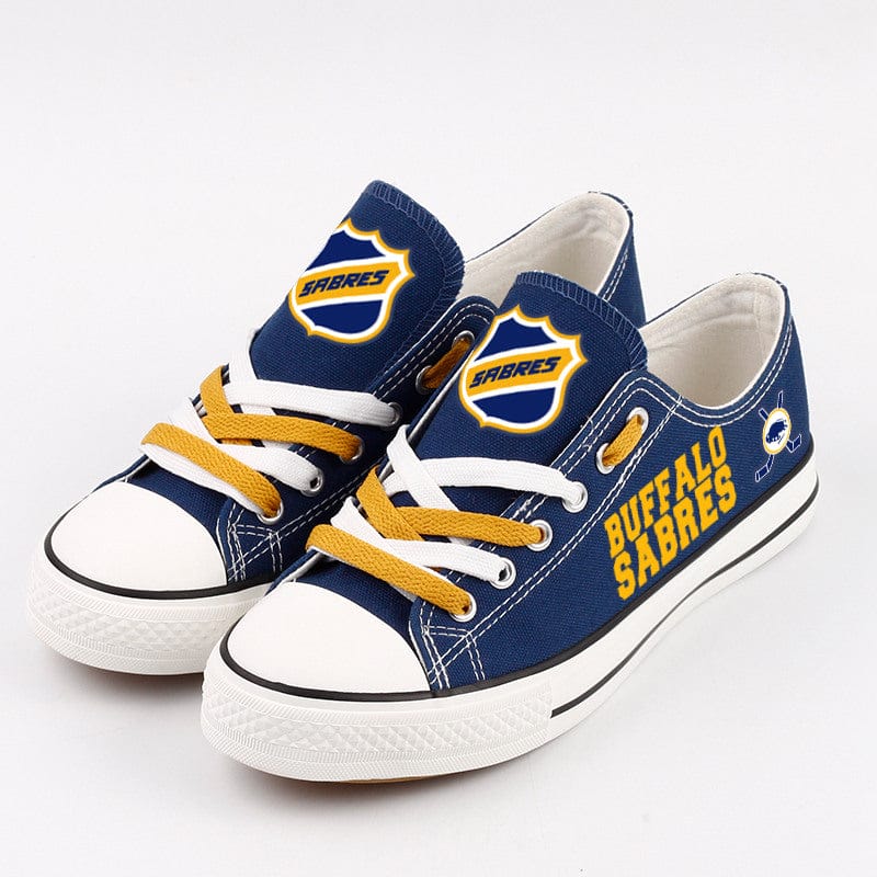 Alternative view of Buffalo Sabres  Low Top Canvas Sport Sneakers Shoes For Men Women Fans