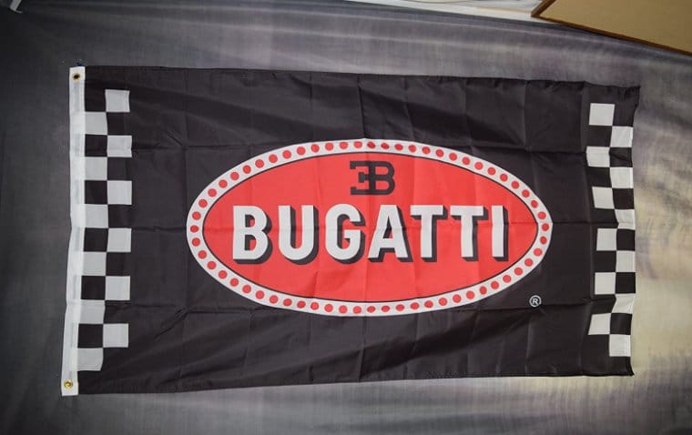 Bugatti Car Automotive Flag 3X5 Ft Polyester Banner USA 90x150cm