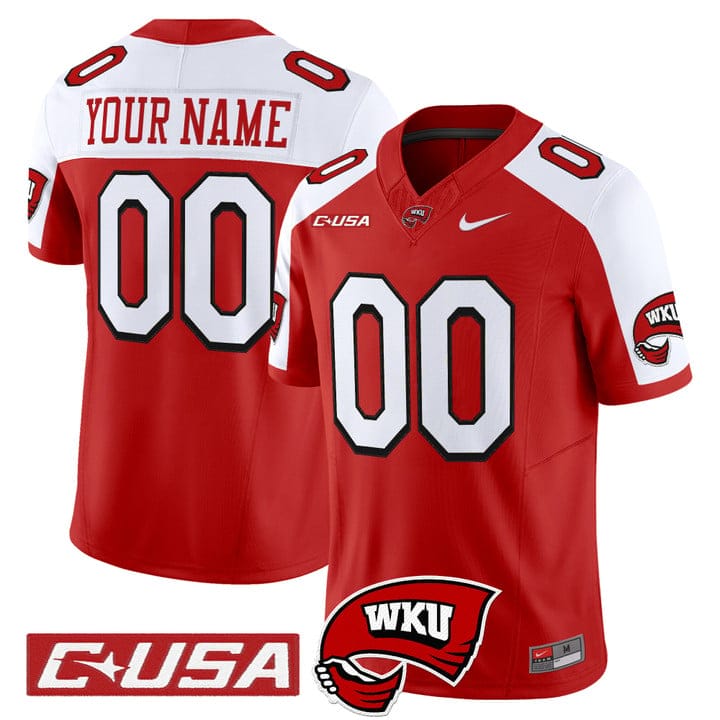 Custom Western Kentucky Hilltoppers Jersey 2025 Vapor Limited Stitched - Image 4