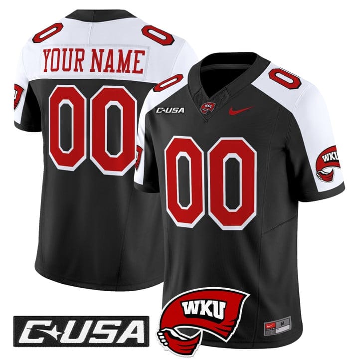 Custom Western Kentucky Hilltoppers Jersey 2025 Vapor Limited Stitched - Image 3