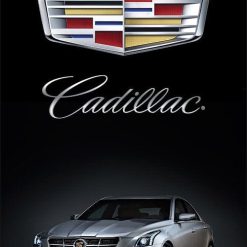 Cadillac Flag Black Vertical 3X5 Ft Polyester Banner USA 90x150cm